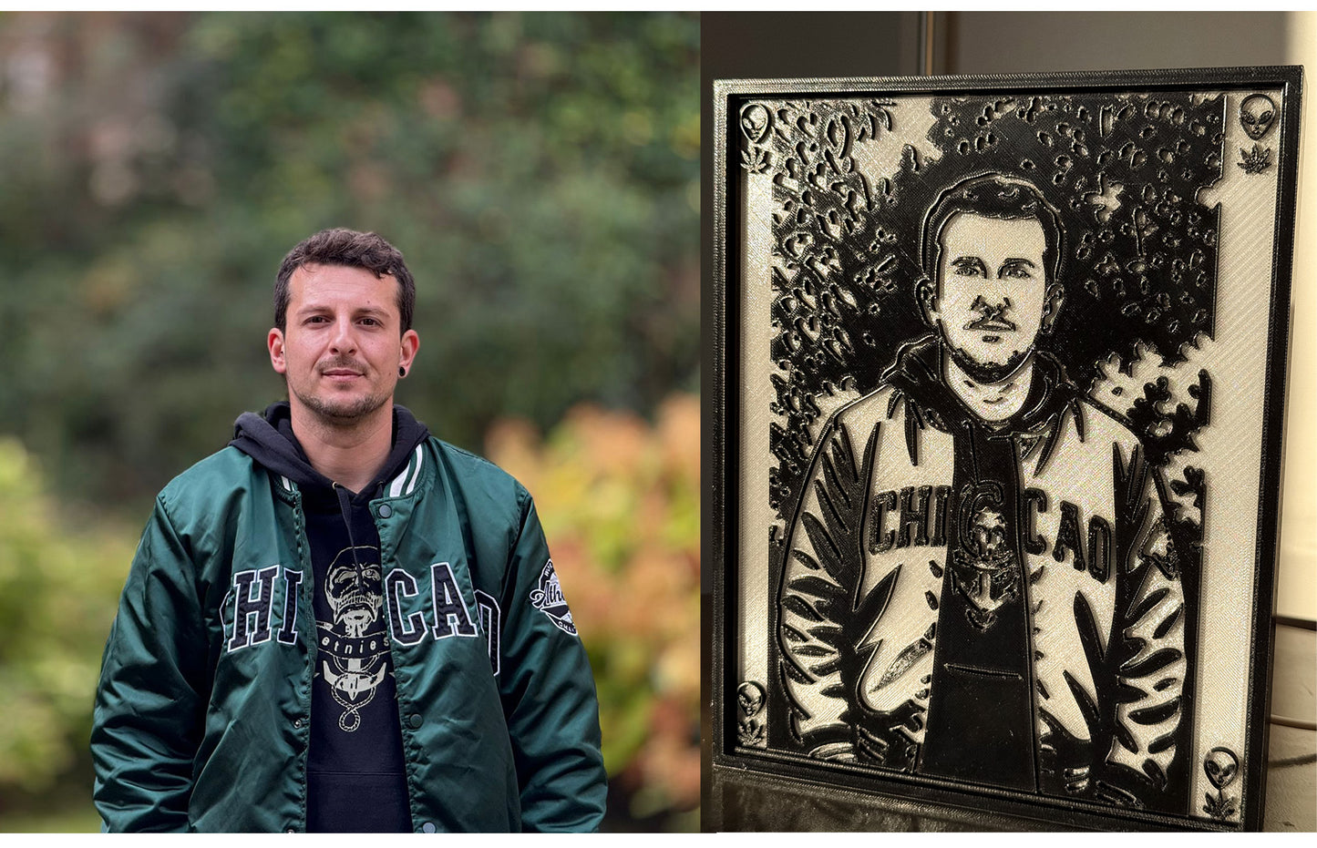 Your Photo! Custom 3DPrinted LED Photo Frame • Personalized Art from Your Picture • Unique  PHOTO Box Light Gift • Christmas Gift