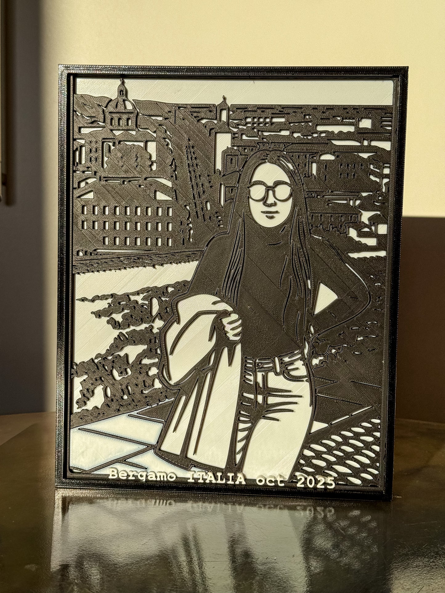 Your Photo! Custom 3DPrinted LED Photo Frame • Personalized Art from Your Picture • Unique  PHOTO Box Light Gift • Christmas Gift