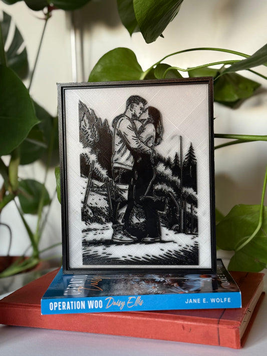 Your Photo! Custom 3DPrinted LED Photo Frame • Personalized Art from Your Picture • Unique  PHOTO Box Light Gift • Christmas Gift