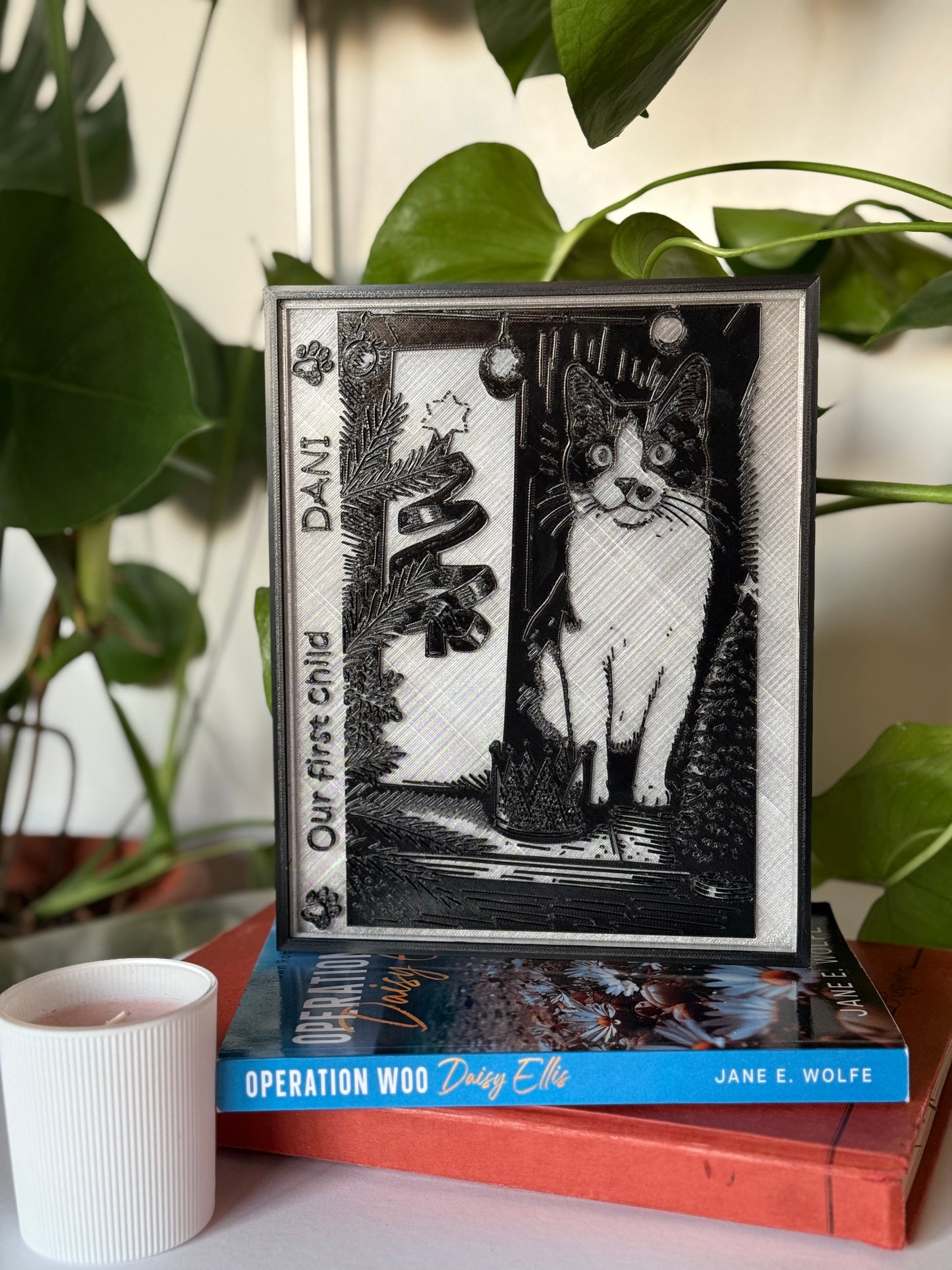 Your Photo! Custom 3DPrinted LED Photo Frame • Personalized Art from Your Picture • Unique  PHOTO Box Light Gift • Christmas Gift